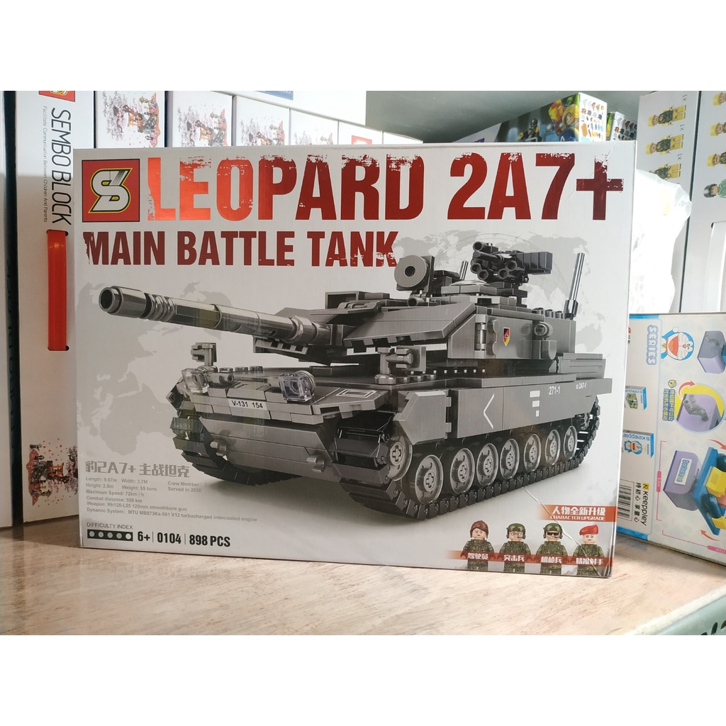 SY 0104 Leopard 2A7+ Main Battle Tank Building Blocks (898++ pcs ...