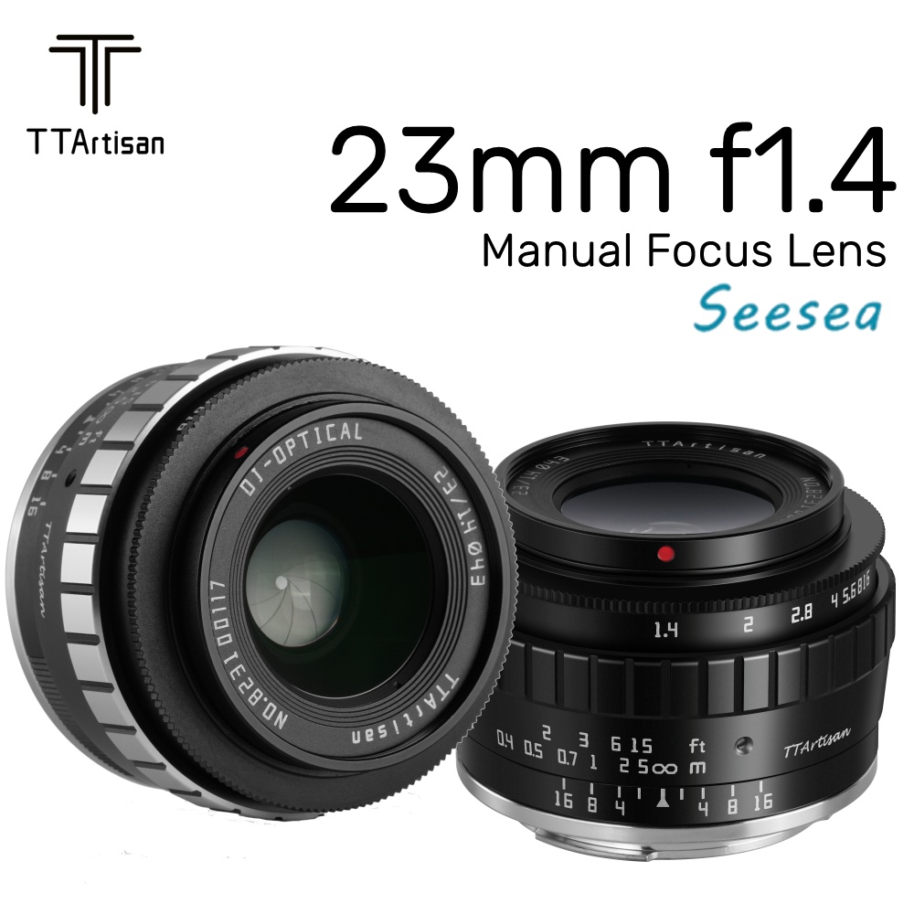 TTArtisan 23mm F1.4 Manual Focus APSC Fixed Lens for EOS M / RF / E