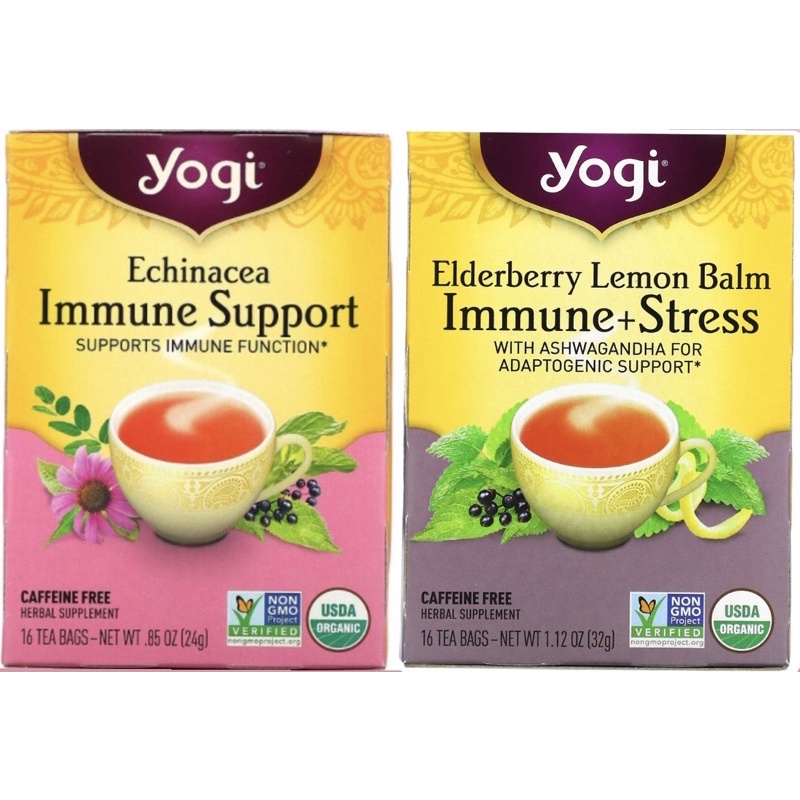 Yogi Tea, (Echinacea Immune Support & Elderberry Lemon Balm Immune
