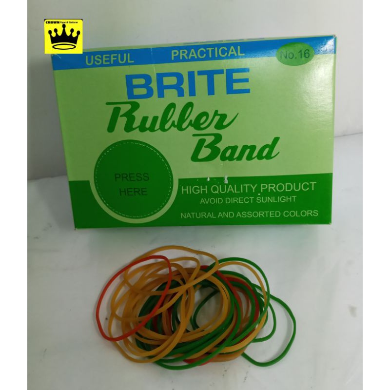 1box Brite Rubber Band No.16 ( 50gms & 200gms) Shopee Philippines