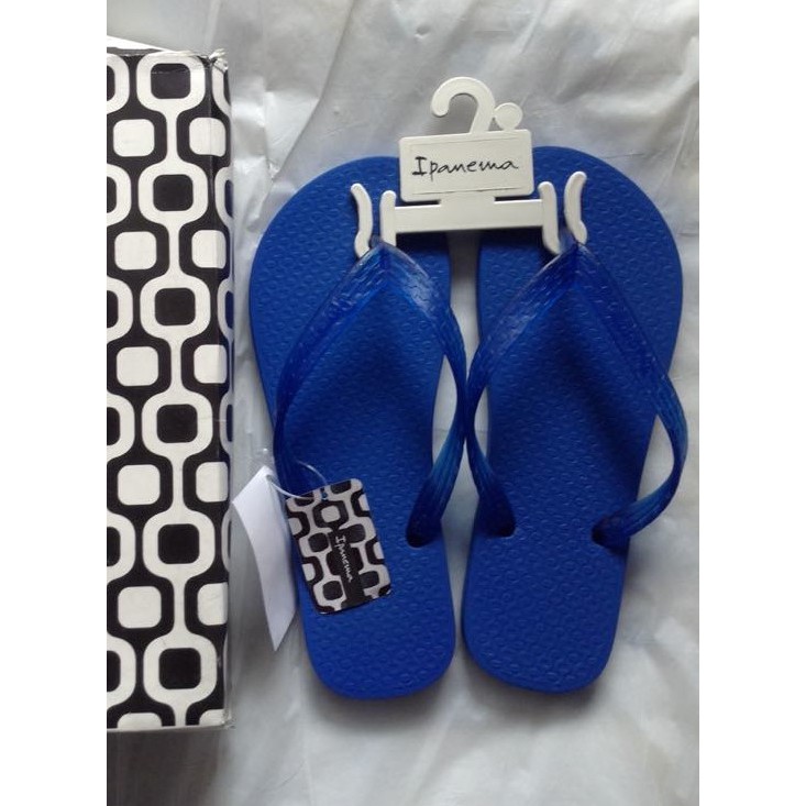 Authentic IPANEMA Slippers Classic Fem Flip Flops Blue Shopee