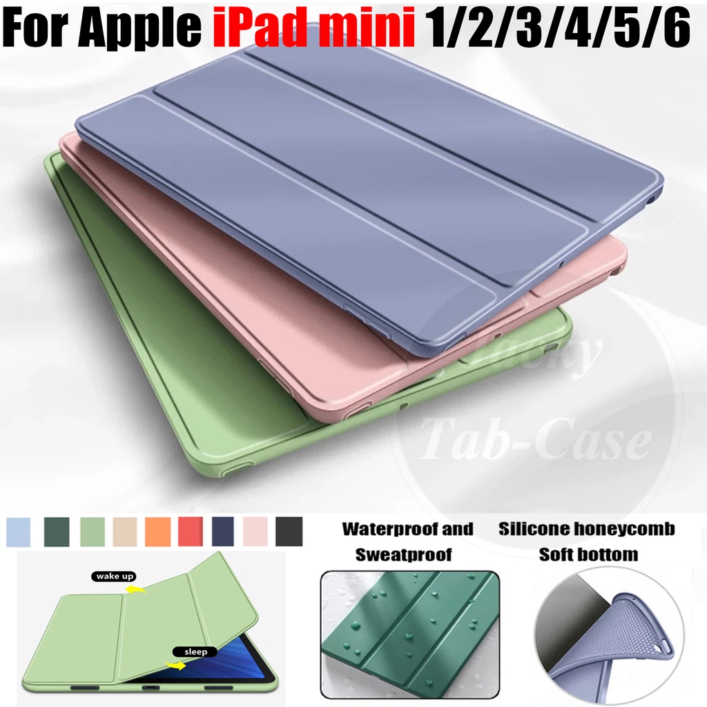 Skin PU Leather Casing For Apple iPad mini 1 2 3 4 5 6 7.9 8.3 inch ...