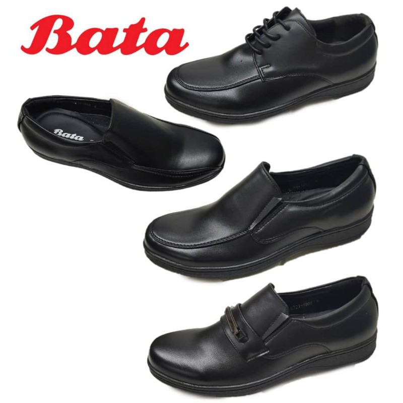 Bata Men Black Formal Business Office Shoes Kasut Lelaki Hitam Formal Bata Men Shoes