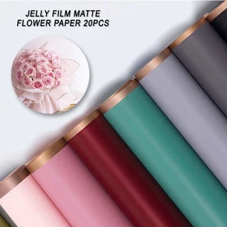 FUNFERY 20 Sheets Flower Bouquet Wrapping Paper Red Wrapping Paper - View #4