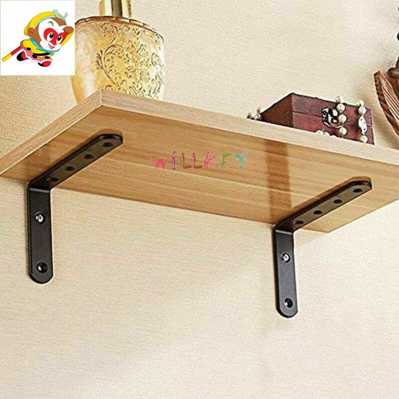 4Pcs Lshaped Corner Stand Heavy Duty Cast Iron Wall Mounted L Shaped