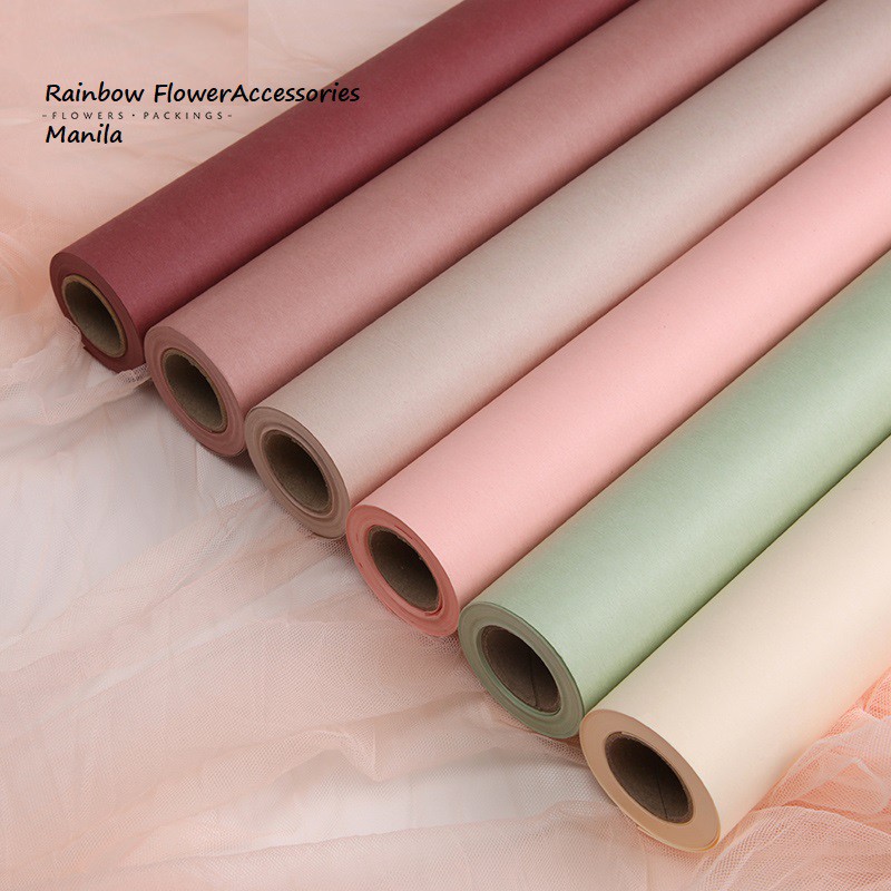 Plain Colored Floral Bouquet Wrapping Paper 8Yard per Roll