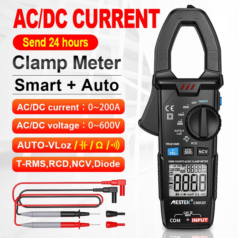 CM83D digital clamp multimeter ammeter 10000 counts intelligent digital ...