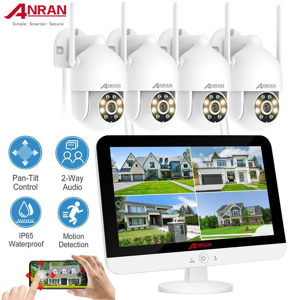 ANRAN CCTV Wireless 3/5MP PTZ Security Surveillance System 8 Channel