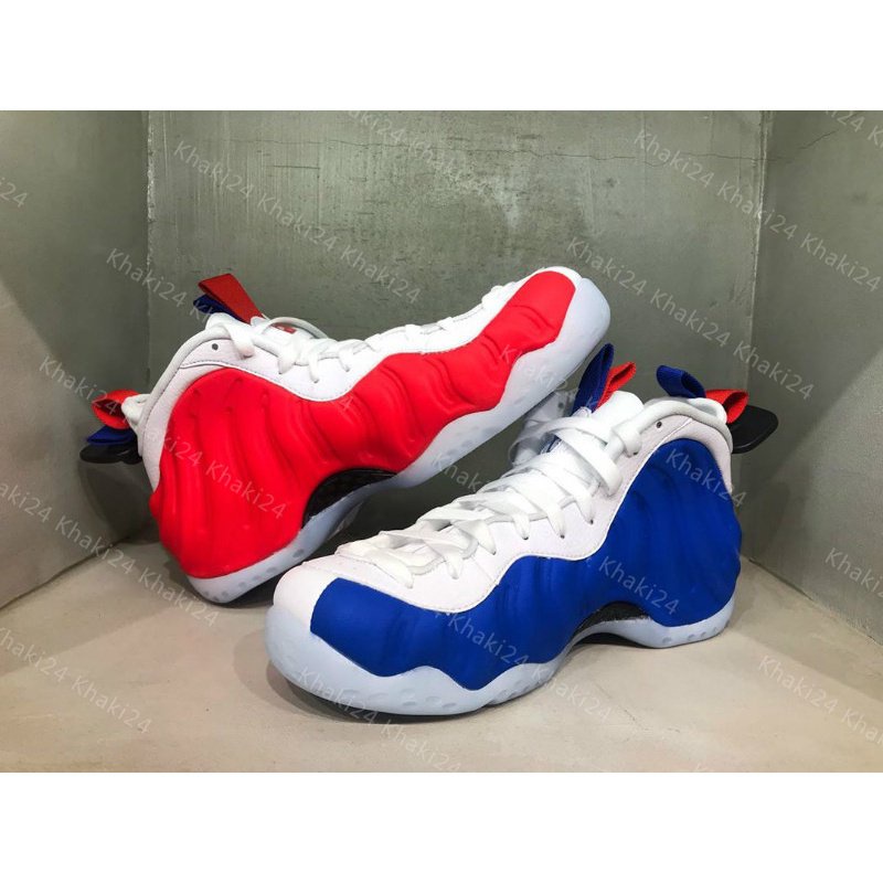 Nike foamposite red white and outlet blue