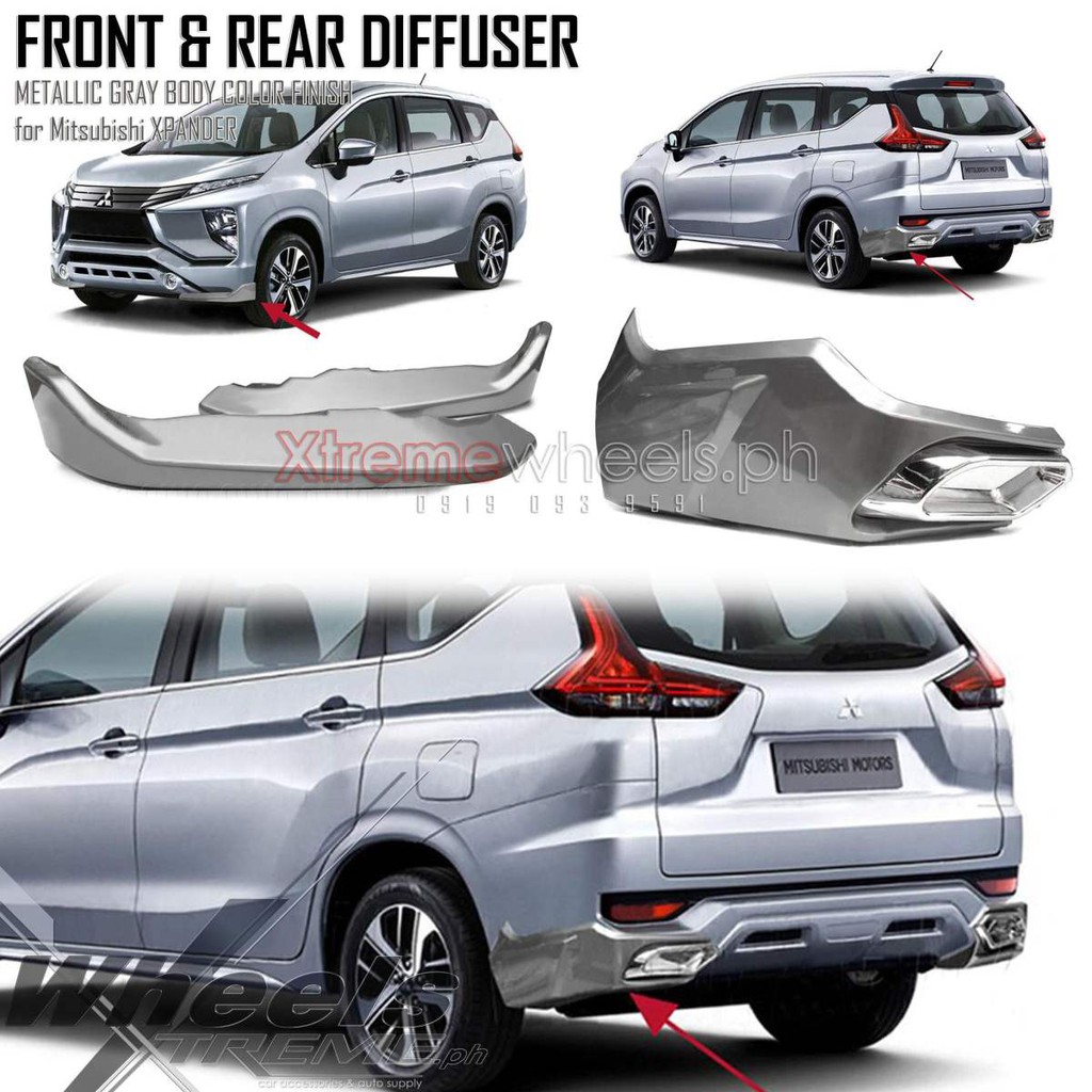 Xpander GLX ,GLS 2019-2021 Front and Rear Diffuser / Body Kits | Shopee ...