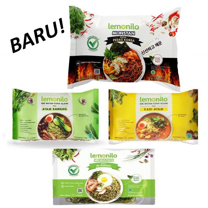 LEMONILO HEALTHY INSTANT NOODLES (CHICKEN ONION / CHICKEN CURRY SAUCE ...