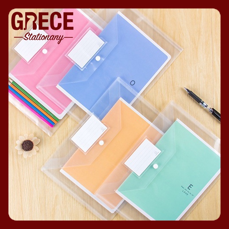 Plastic Envelope Envelope Document Storage Pouch w/ name card Shopee