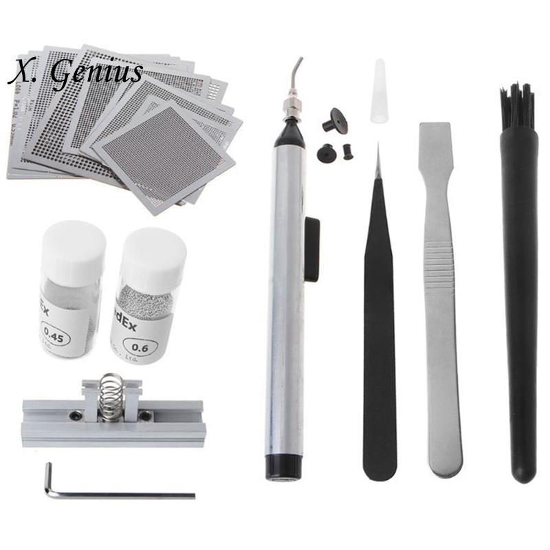BGA Reballing Directly Heat Stencils Solder Paste Tin Balls Station ...
