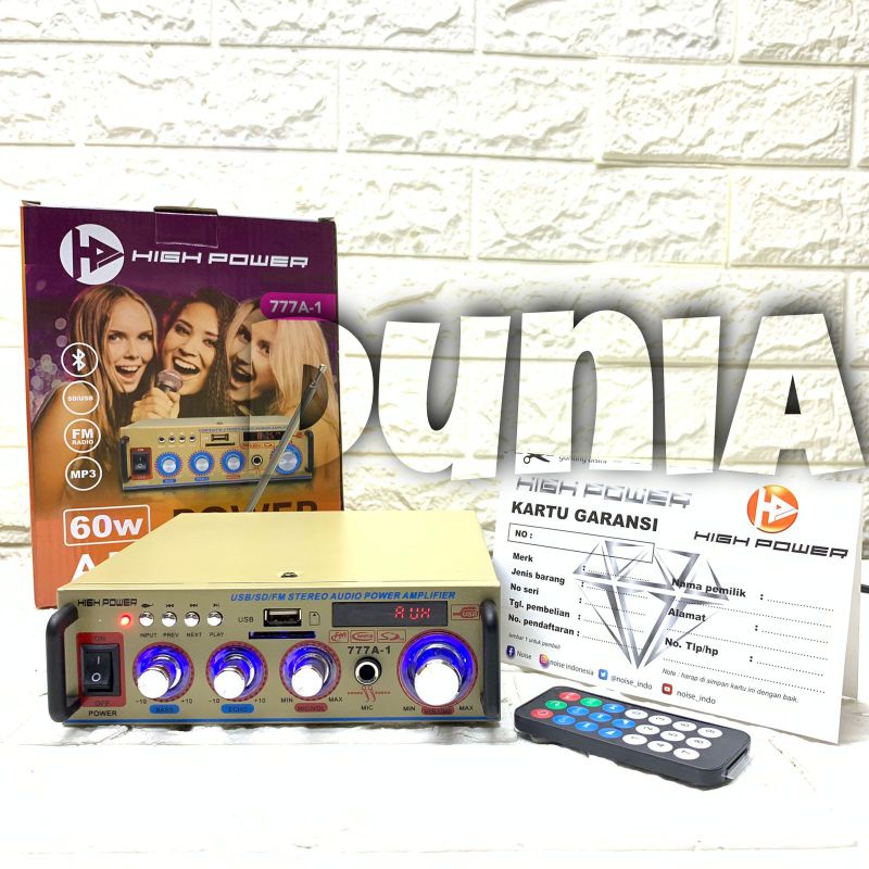 Mini High Power Amplifier 777A 1 Original Bluetooth - USB - FM Radio ...