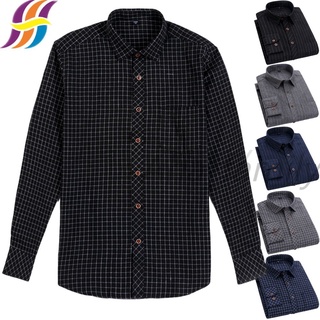 Spring Autumn Four-Square Plaid Men's Long Sleeve Polo Shirt Casual  Business Button Tops Fashion Polo Shirts Man Clothing - AliExpress