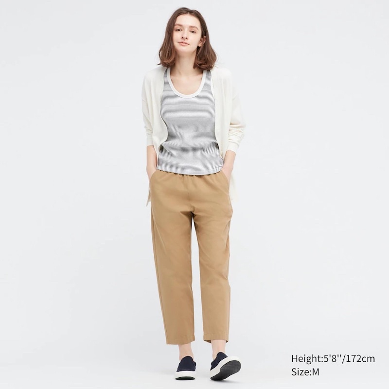 UNIQLO Cotton Relaxed Ankle Pants