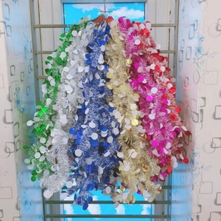 Cheerland Iridescent Snowflake Decorations Holographic Garland Winter Wonderland Hanging Streamer Backdrop Decor Banner Christmas New Year Wedding