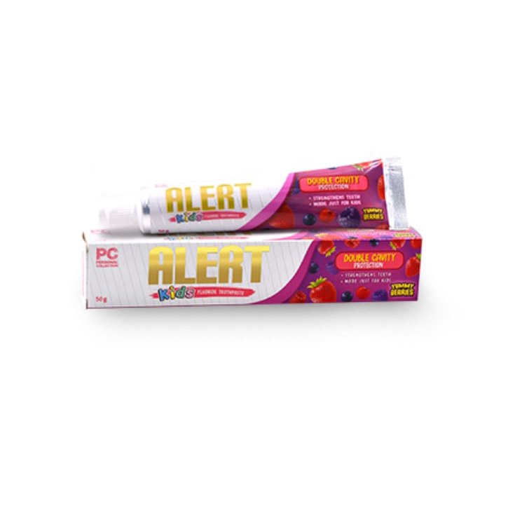Alert Kids Strawberry with Vitamin C Fluoride Toothpaste 50g | Shopee ...