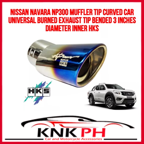Nissan Navara Np300 Muffler Tip Curved Car Universal Burned Exhaust Tip Bended 3 Inches Diameter