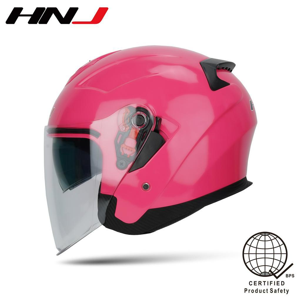 Hnj A4 006 Dual Visor Helmet Half Face Helmet For Motorcycle Unisex