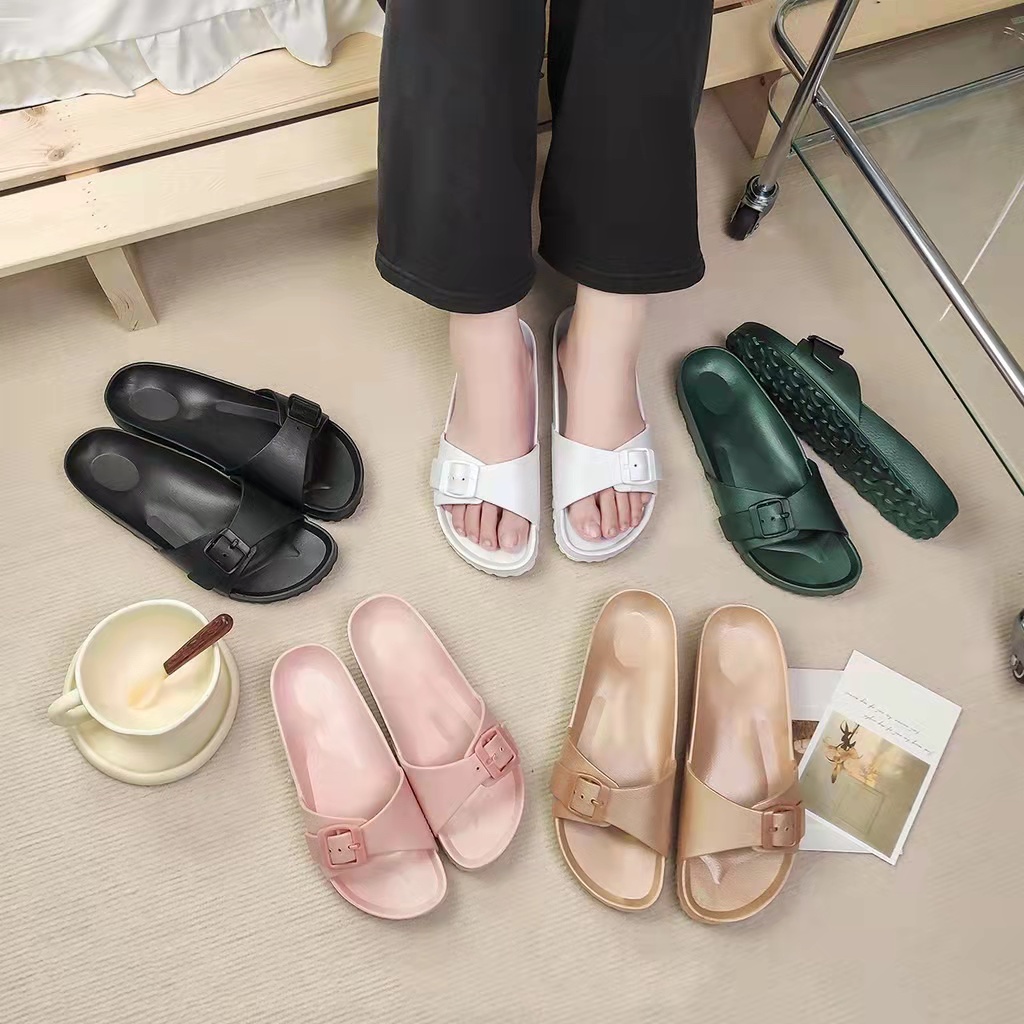 Birkens fashion onestrap slippers womens | Shopee Philippines