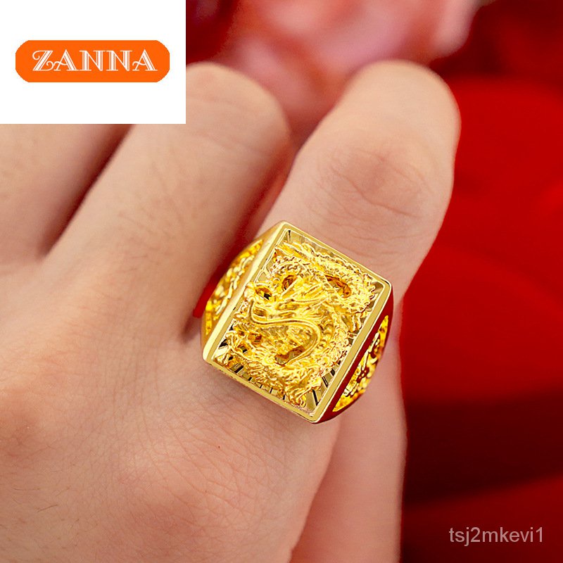 Saudi gold deals ring for men