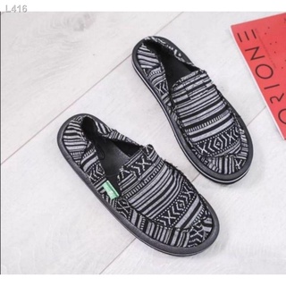 Lowest price】✓sanuk slides half whole slip on ladies shoes tribal design  size 36-40