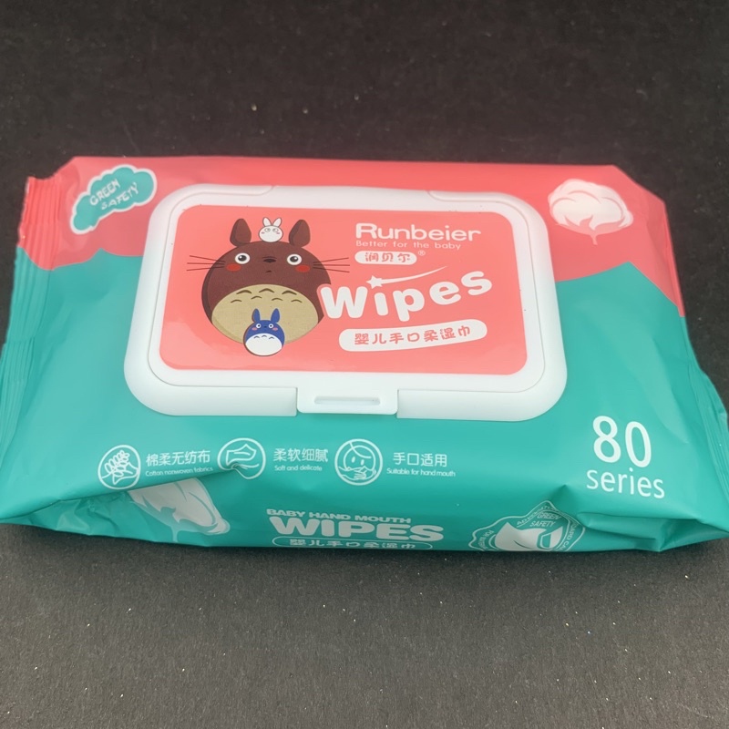 HS BABY WIPES 80pcs per pack / 10pcs in a pack (Non Alcohol wetwipes