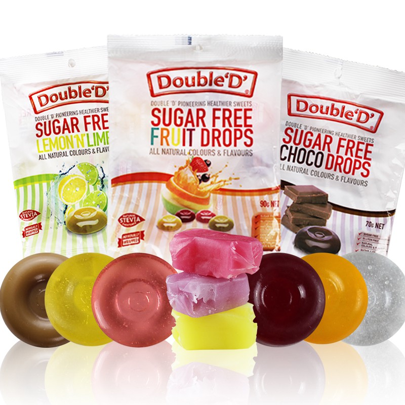 Shop Double D Sugar Free Fruit Drops 70g