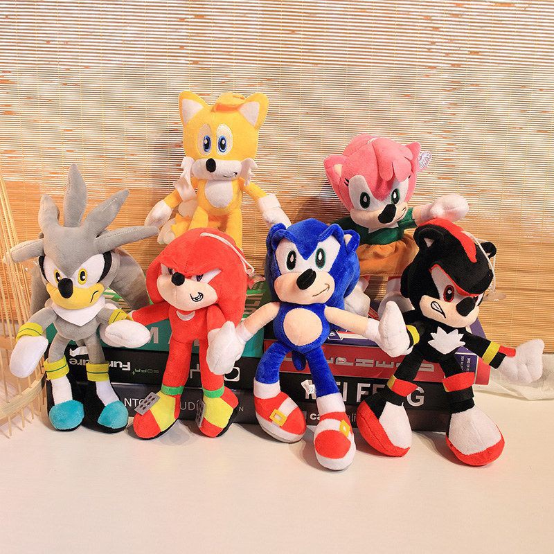 28cm Sonic The Hedgehog Shadow Amy Rose Knuckle Tail Plush Toy Soft ...