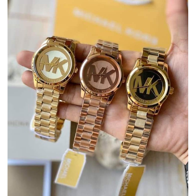 Mk watch with mk logo best sale