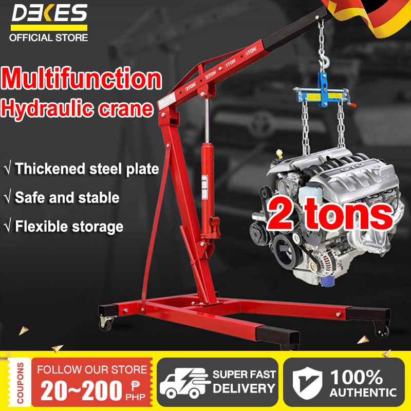 Hydraulic Crane 2ton Heavy Duty Engine Crane Foldable lifting hoist ...