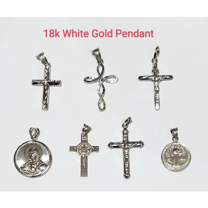 [COD] Jewelry 18k Saudi Gold White Gold Pendants (Multiple designs