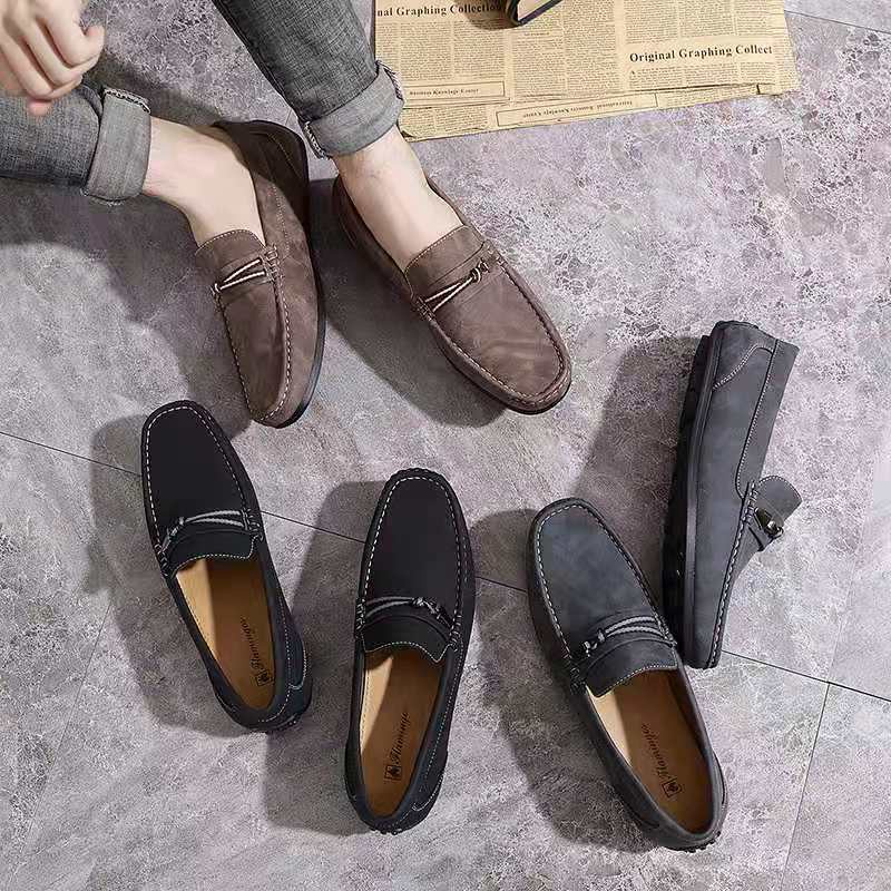 Men's casual slip on fashion Doudou shoes WY18-2 | Shopee Philippines