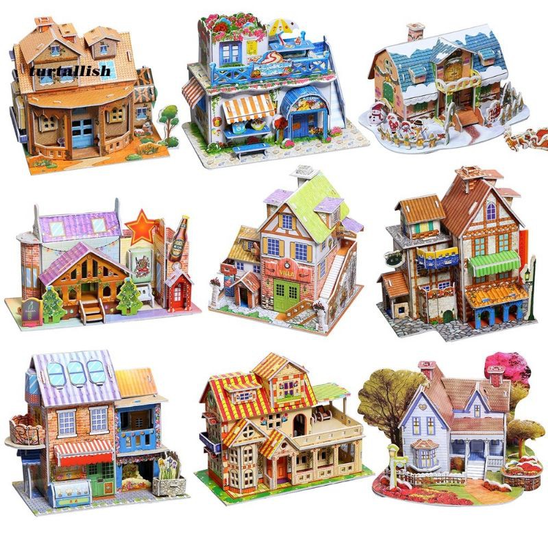 Diy 3D puzzle(large)children's educational toys diy manual assembly