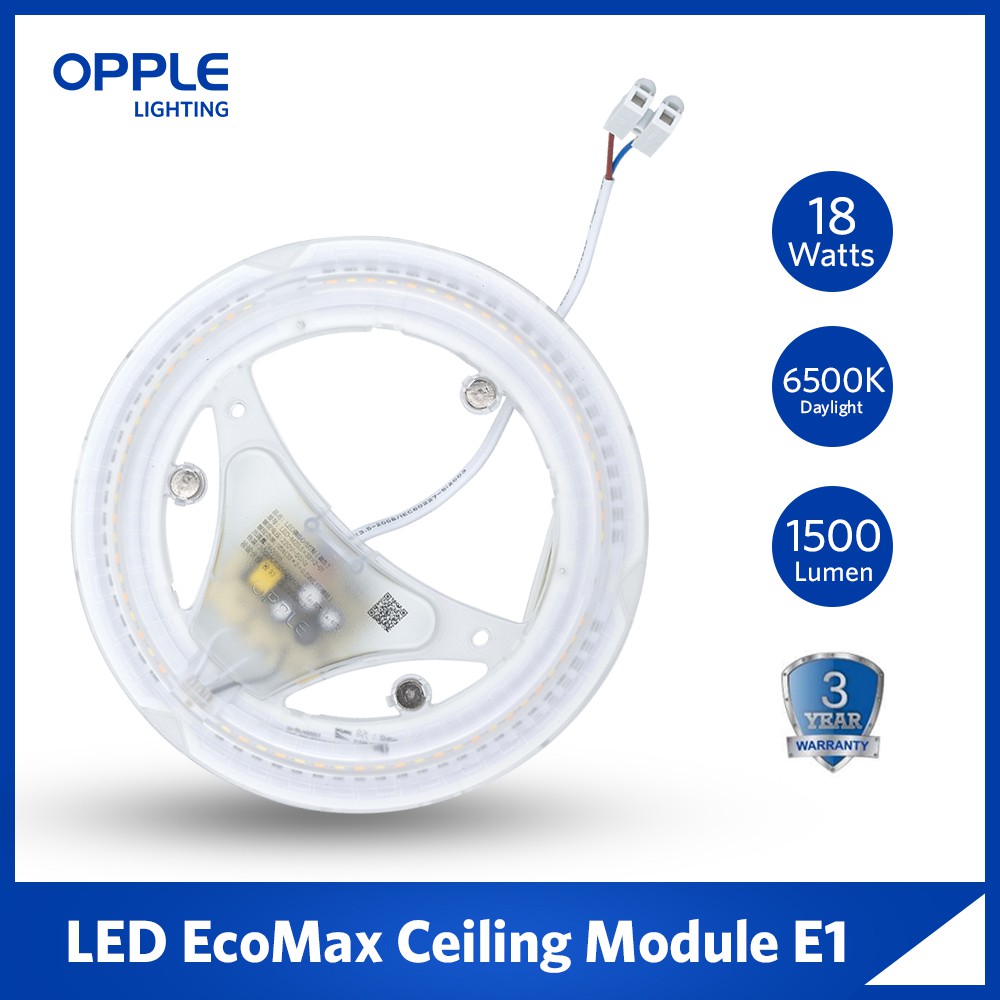 Opple LED EcoMax Ceiling Module - 18watts daylight Ceiling Indoor Light ...