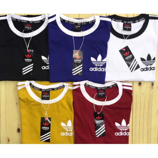 Adidas CLASSIC 3 Stripes Tshirt (COD) | Shopee Philippines