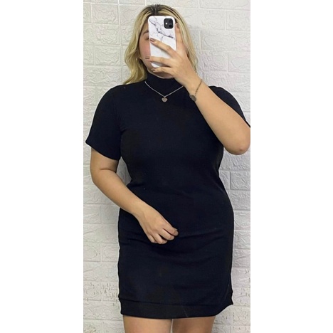 Plus size turtleneck bodycon dress clearance