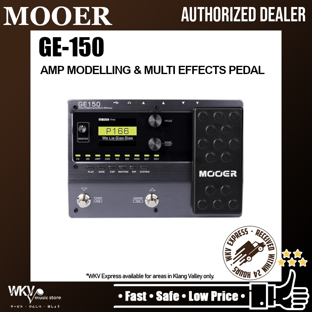 Mooer GE150 Amp Modelling & Multi Effects Pedal (GE150) Shopee