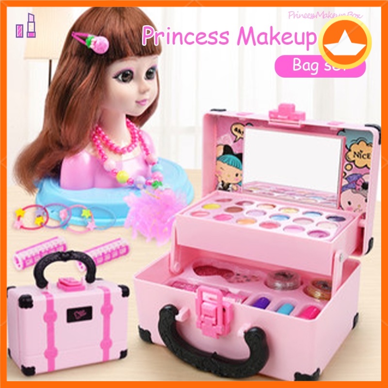 【Ready Stock】32 Pack Kids Makeup Toys Girls Makeup Washable Nontoxic