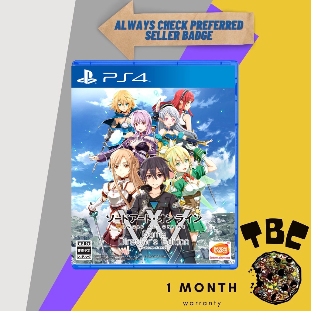 Sword Art Online Game Directors Edition PS4 [R3] Shopee Philippines