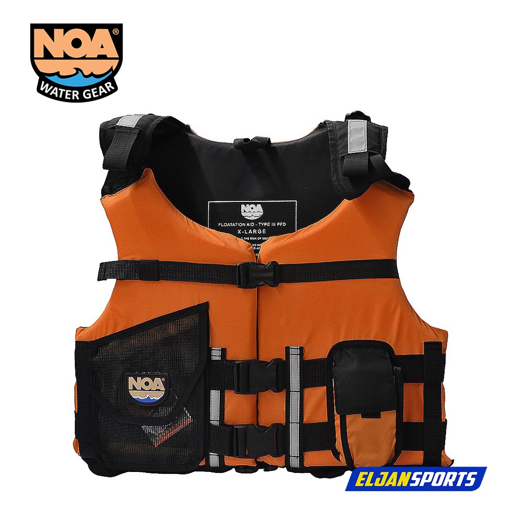 90s NAF NAF Flower Down Vest NOA Water Gear RESCUE Life Vest