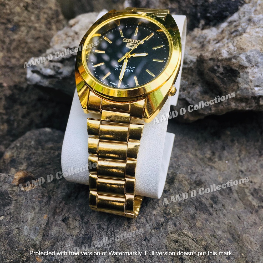 Seiko best sale gold men