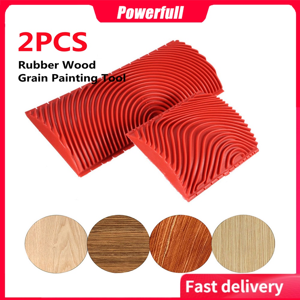 2PCS/SET Wood Graining Grain High Quality Rubber Patin Painting Effects