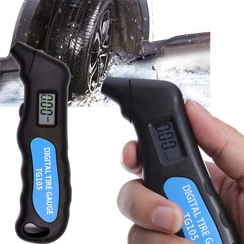 GS Car Tire Pressure Guage Digital Bike Truck Auto LCD Meter Tester ...