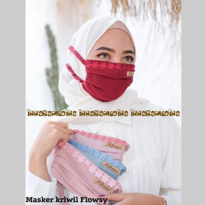 FLOWSY MASK WITH CRIWIL STRAP ORIGINAL INNARA | Shopee Philippines
