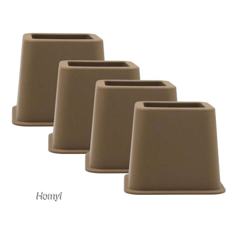 [HOMYL] 4x Furniture Riser Sofa Bed Table Chair Riser Legs Lift White