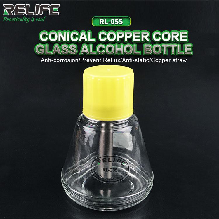 HIGH QUALITY RELIFE RL-055 Conical copper core glass alcohol bottle ...