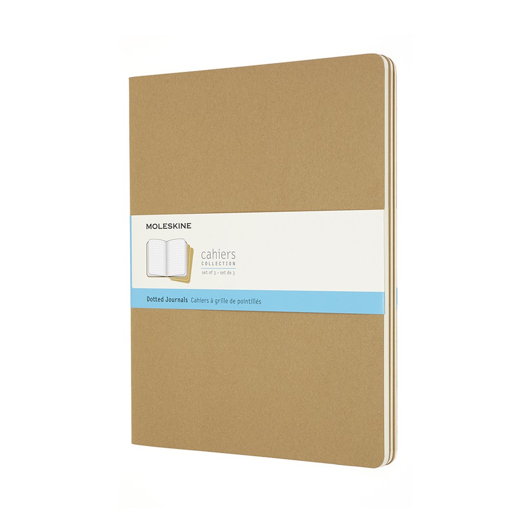 Moleskine Cahier Journal Notebook Set Of 3 (Kraft) | Shopee Philippines