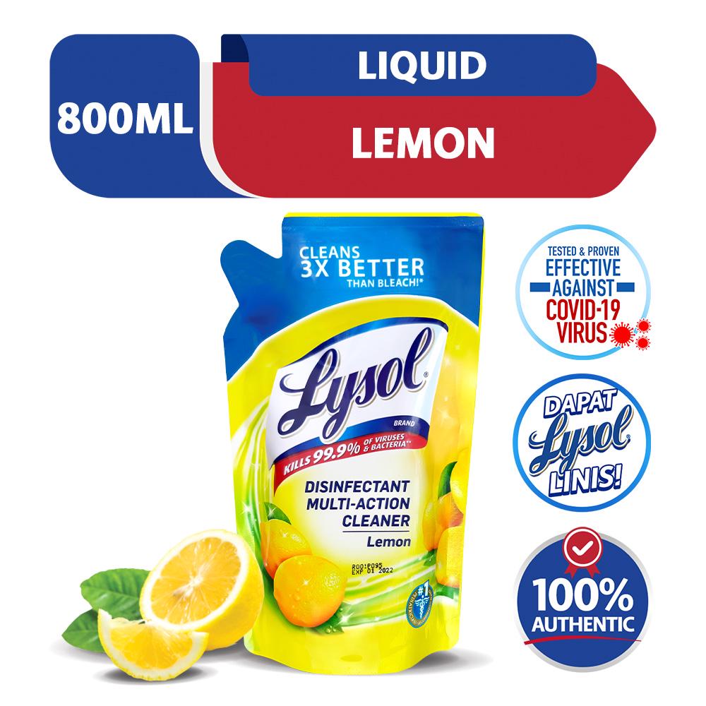 Lysol Multi Action Cleaner Lemon 800ML refill pack Shopee Philippines
